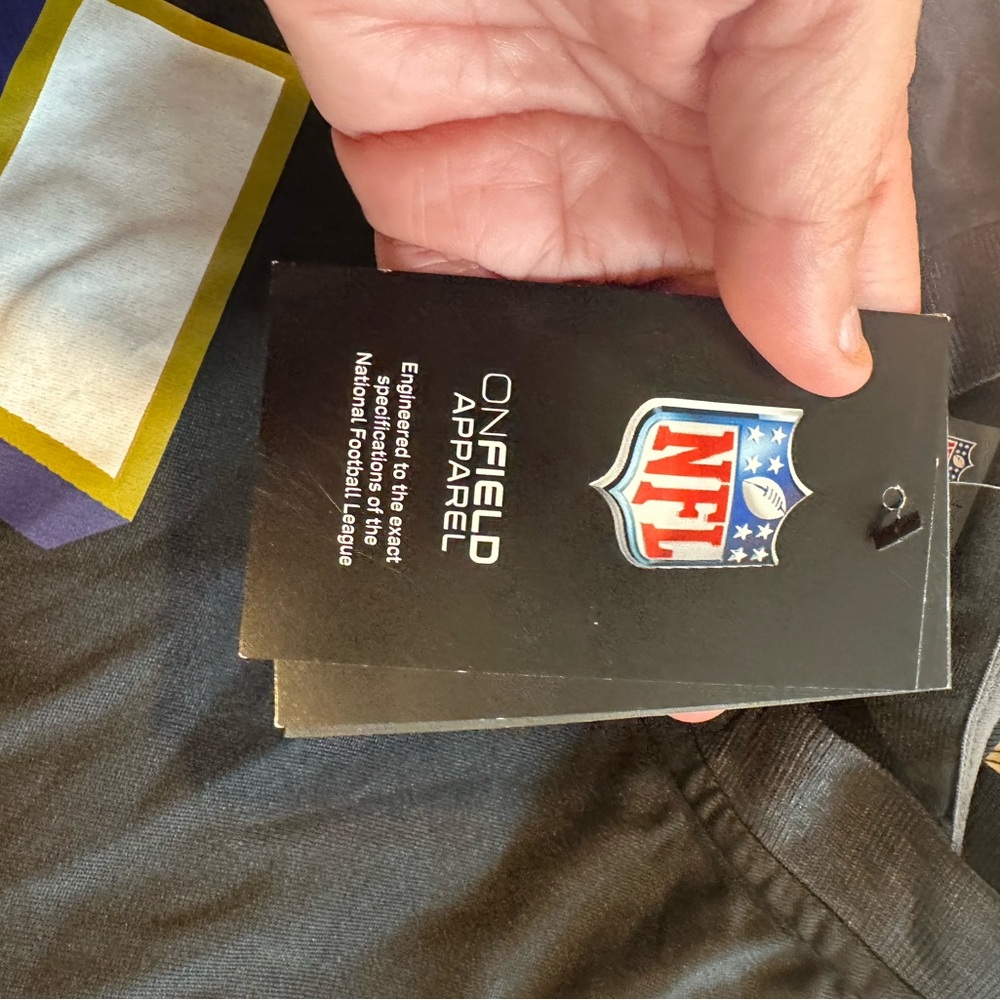 NFL Ravens Black and Gold Kids Jersey - Picture 3 of 6